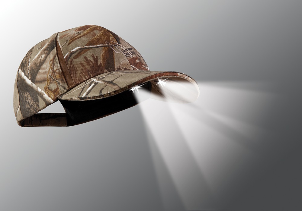 Powercap 42 Lumens LED Cap with HandsFree LED Lighting and Replaceable