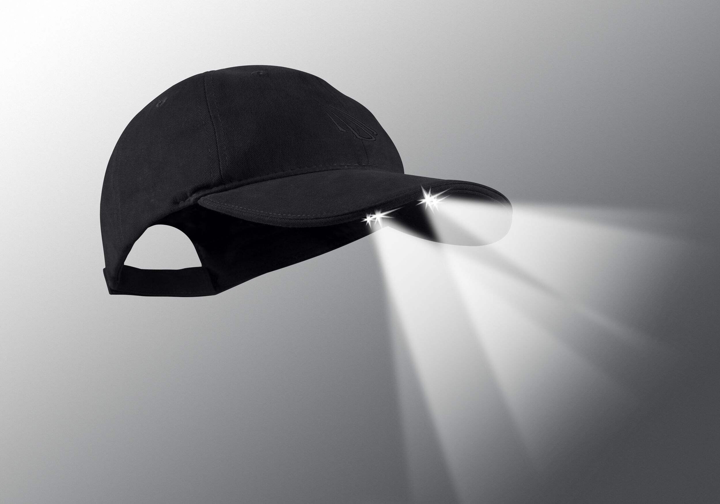 Powercap 42 Lumens LED Cap with Hands-Free LED Lighting and Replaceable Batteries, Assorted Colours Bottom_Plunge