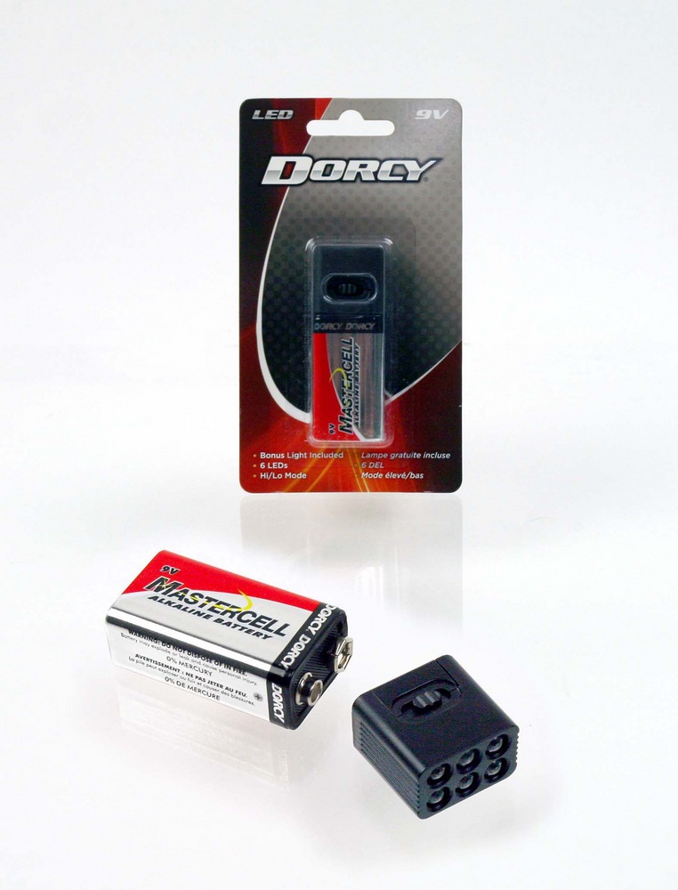 Dorcy 9V Compact Lightweight Mini LED Flashlight with and
