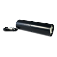 COB LED Flashlight, Black Front_Angled_Right