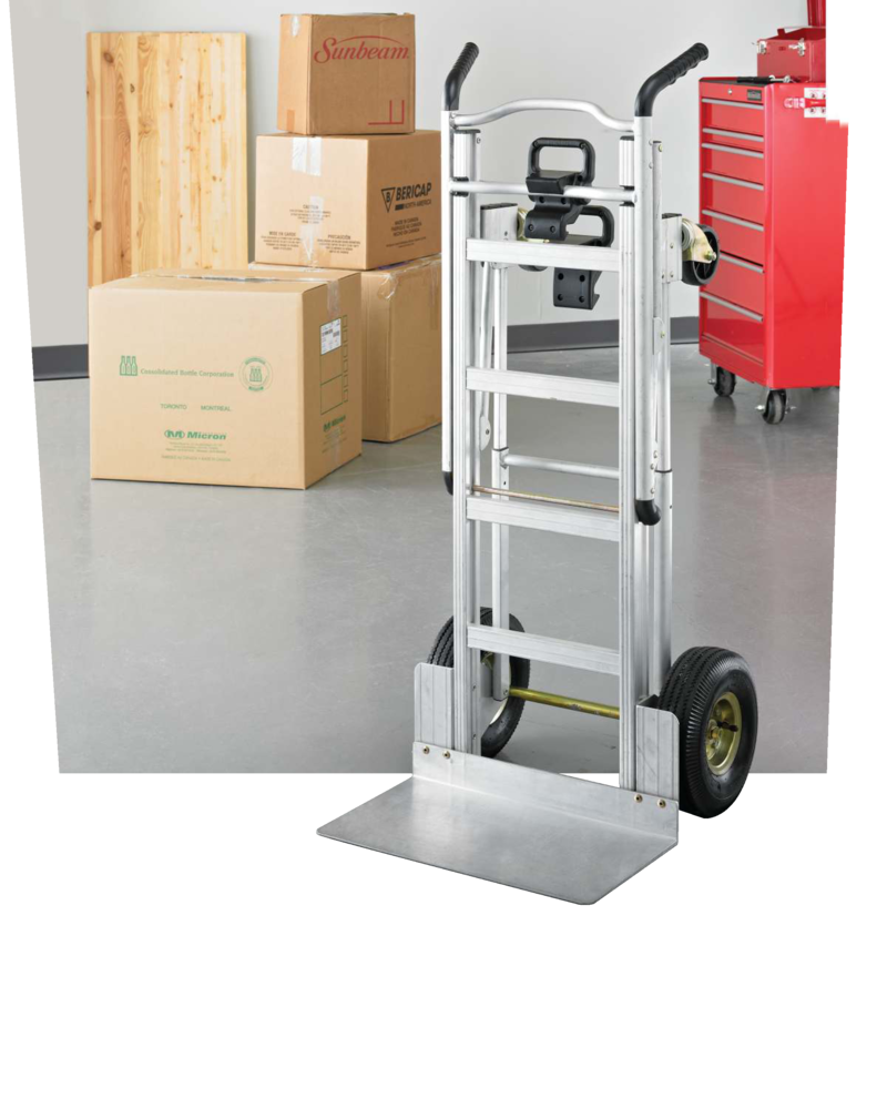 Cosco Aluminum Hybrid Assisted Hand Truck with FlatFree Wheels, 1000