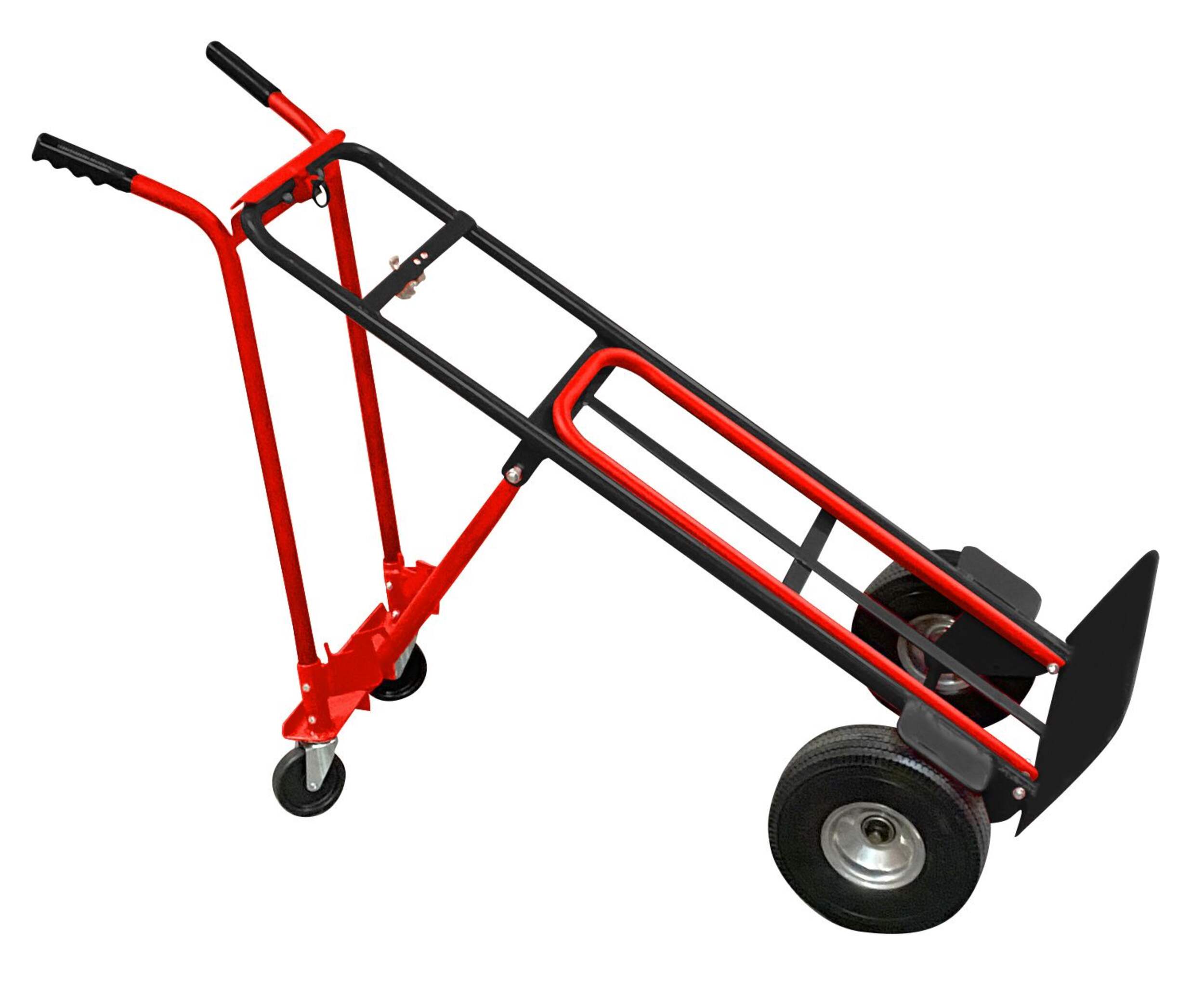 Milwaukee 800-lb Capacity 4-in-1 Convertible Hand Truck Front_Three_Fourths_Angled_Right