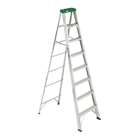 Mastercraft Grade 2 Aluminum Commercial Step Ladder, 8-ft, 225-lb Load Capacity