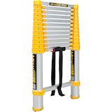 MetalTech CSA Approved Grade 1 Aluminum Telescopic Ladder, 12.5-ft, 250-lb Front_Three_Fourths_Angled_Right