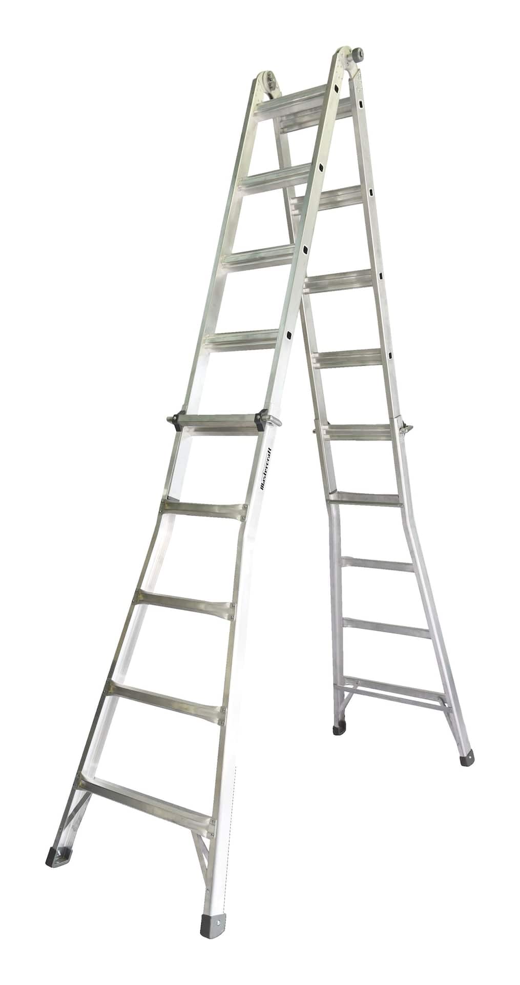 Mastercraft Grade 1A Aluminum Multi-Task Ladder, 21-ft, 300-lb