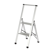 Aluminum 2-Step Super Slim Step Stool Front_Angled_Left