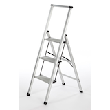 Aluminum 3-Step Super Slim Step Stool Front_Angled_Left
