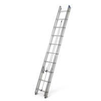 Mastercraft Grade 2 Aluminum Extension Ladder, 225-lb, 20-ft Front_Angled_Left