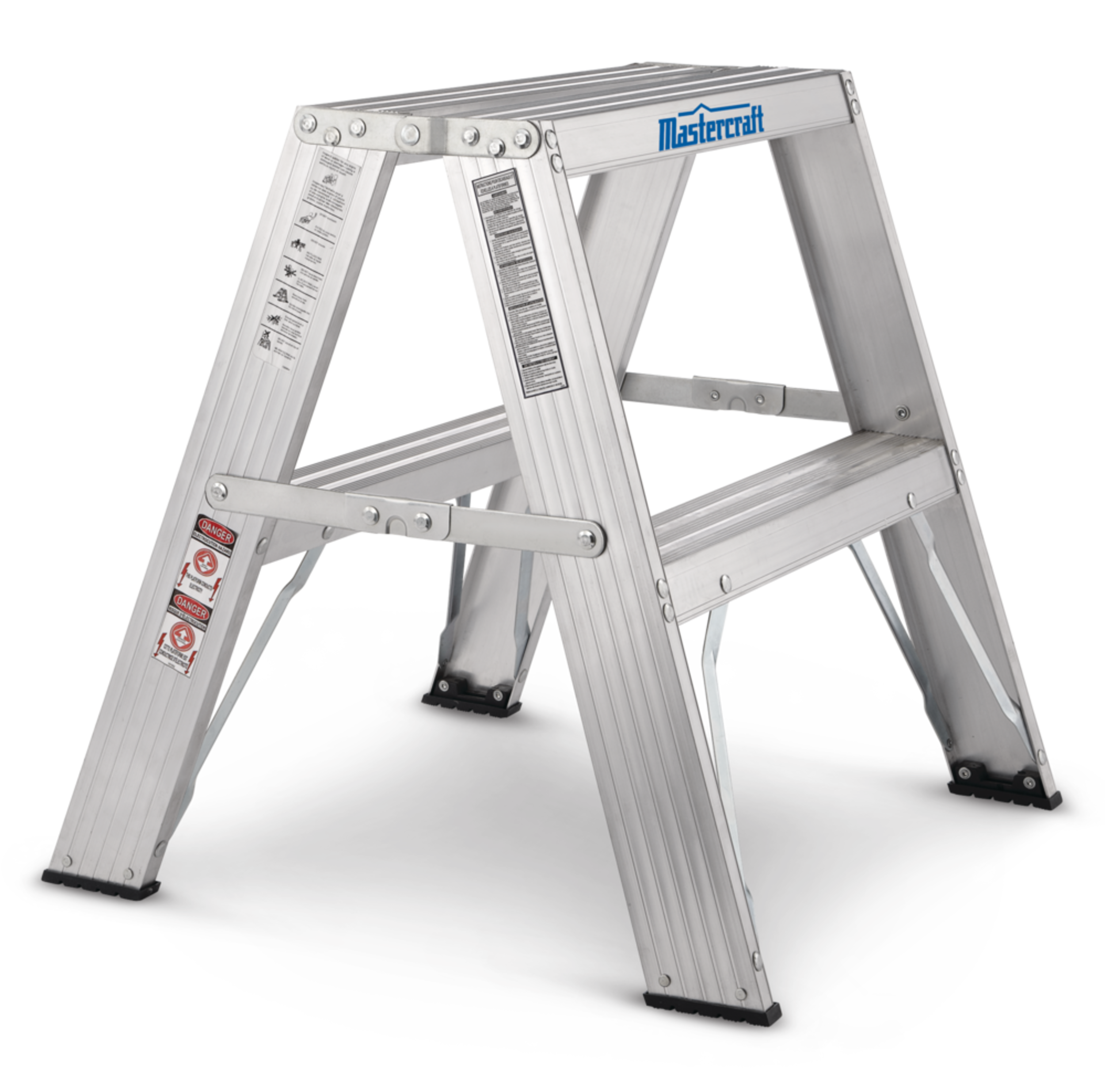 Mastercraft CSA Grade 2 Aluminum Trestle/Sawhorse, 22-in, 225-lb Front_Three_Fourths_Angled_Right