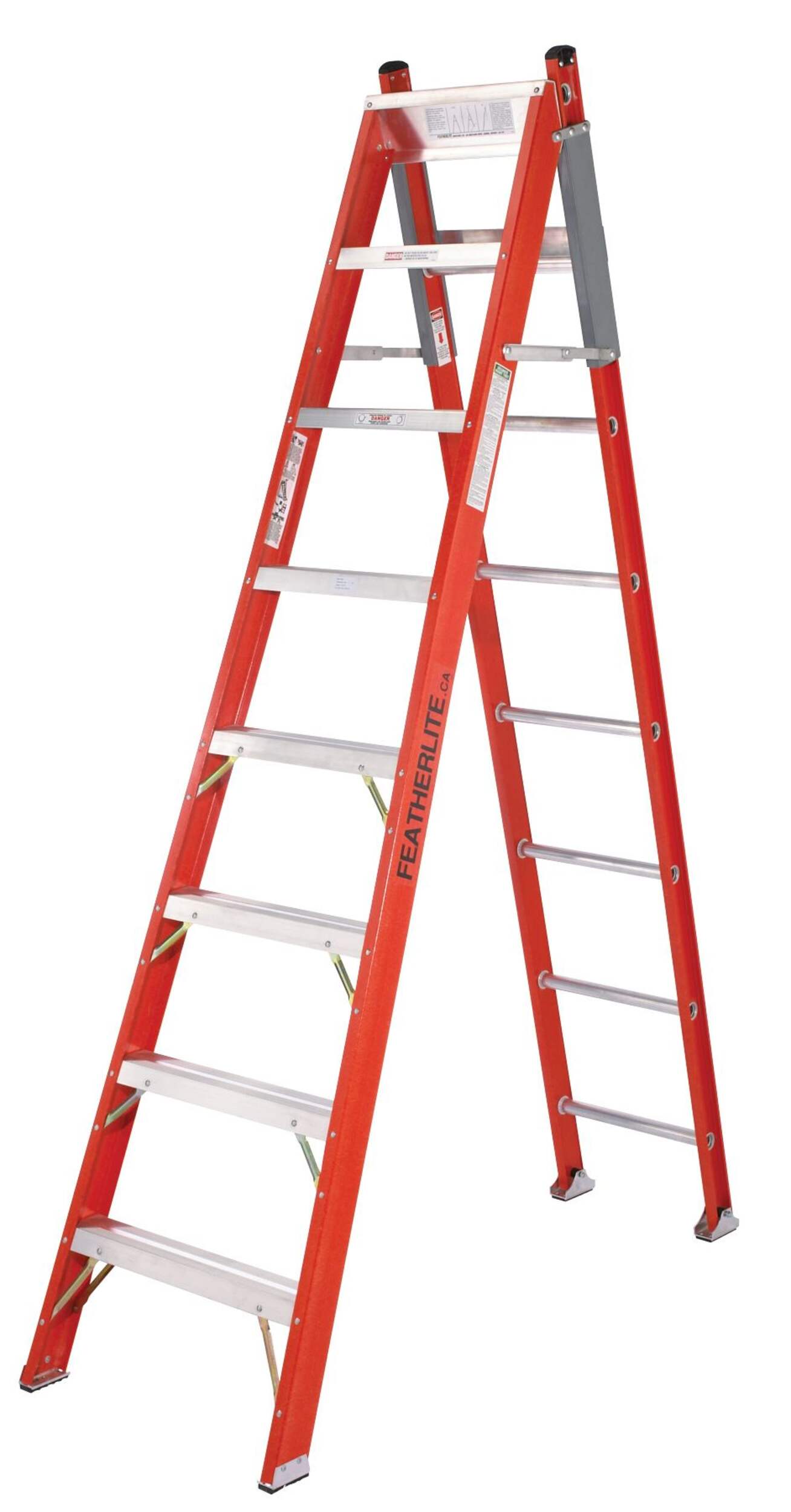 Featherlite Fibreglass Combination Ladder Front_Angled_Left