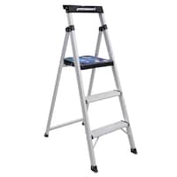 Escabeau Mastercraft en aluminium, 3 marches, gr2, 250 lb Front_Angled_Right