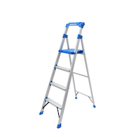 Mastercraft Grade 1 Aluminum Compact Ladder, 5.5-ft, 250-lb Capacity Front_Angled_Left