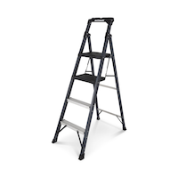 MAXIMUM Grade 1 Fiberglass Compact Ladder, 5.5-ft, 250-lb Load Capacity Front_Three_Fourths_Angled_Left