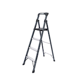MAXIMUM Grade 1 Fiberglass Compact Ladder, 5.5-ft, 250-lb Load Capacity Front_Angled_Left