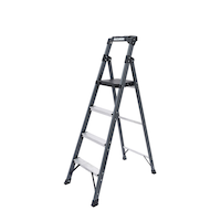 MAXIMUM Grade 1 Fiberglass Compact Ladder, 5.5-ft, 250-lb Load Capacity Front_Angled_Left