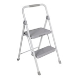 Mastercraft 2-Step Ladder/Metal Folding Step Stool, 225-lb, 2.5 ft Front_Angled_Right