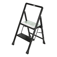 type A 2-Step Aluminum Step Stool, 225-lb, 3 ft Front_Three_Fourths_Angled_Left