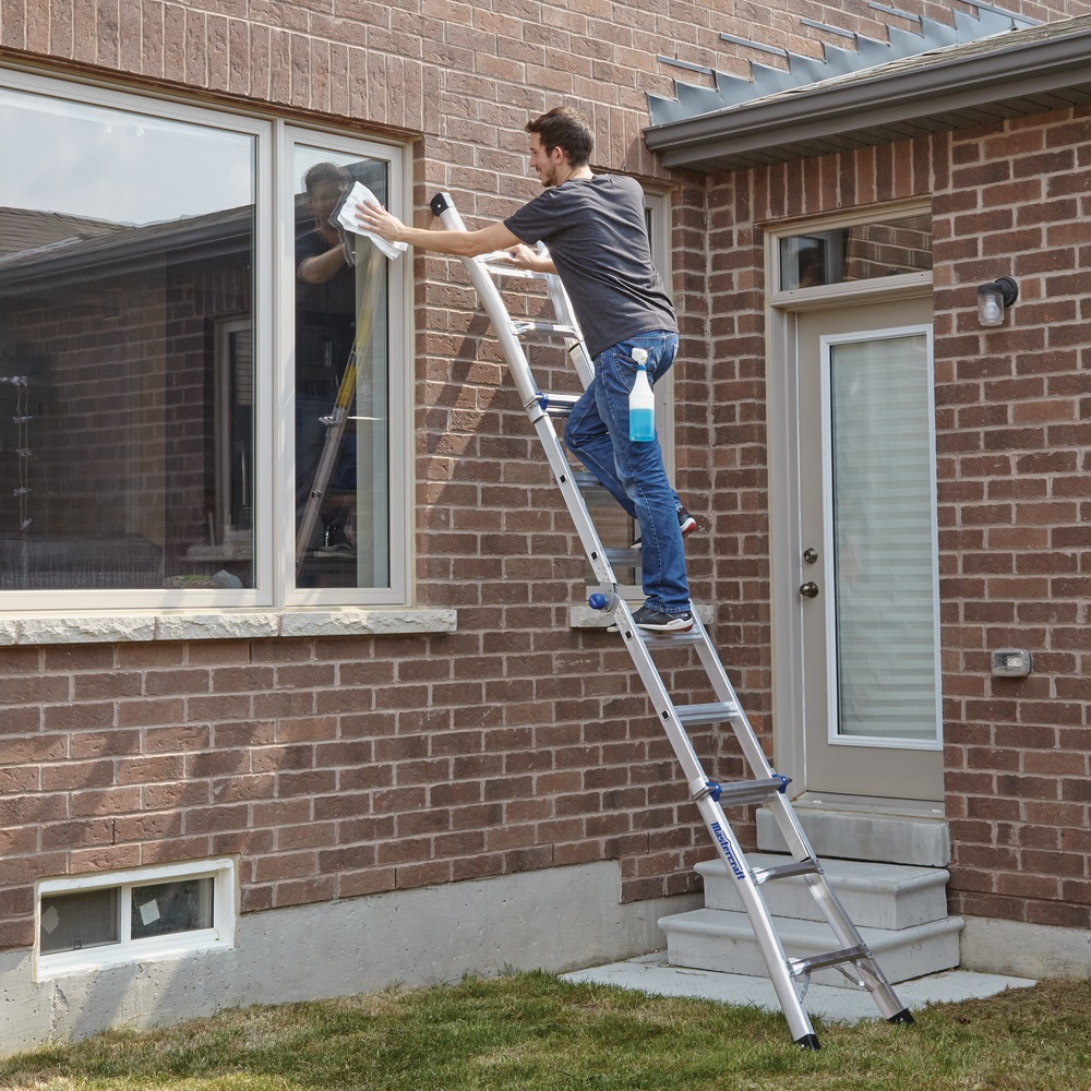 Mastercraft Grade 1A Aluminum MultiTask Ladder, 13ft, 300 lb