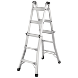 Mastercraft Grade 1A Aluminum Multi-Task Ladder, 13-ft, 300-lb Front_Three_Fourths_Angled_Left