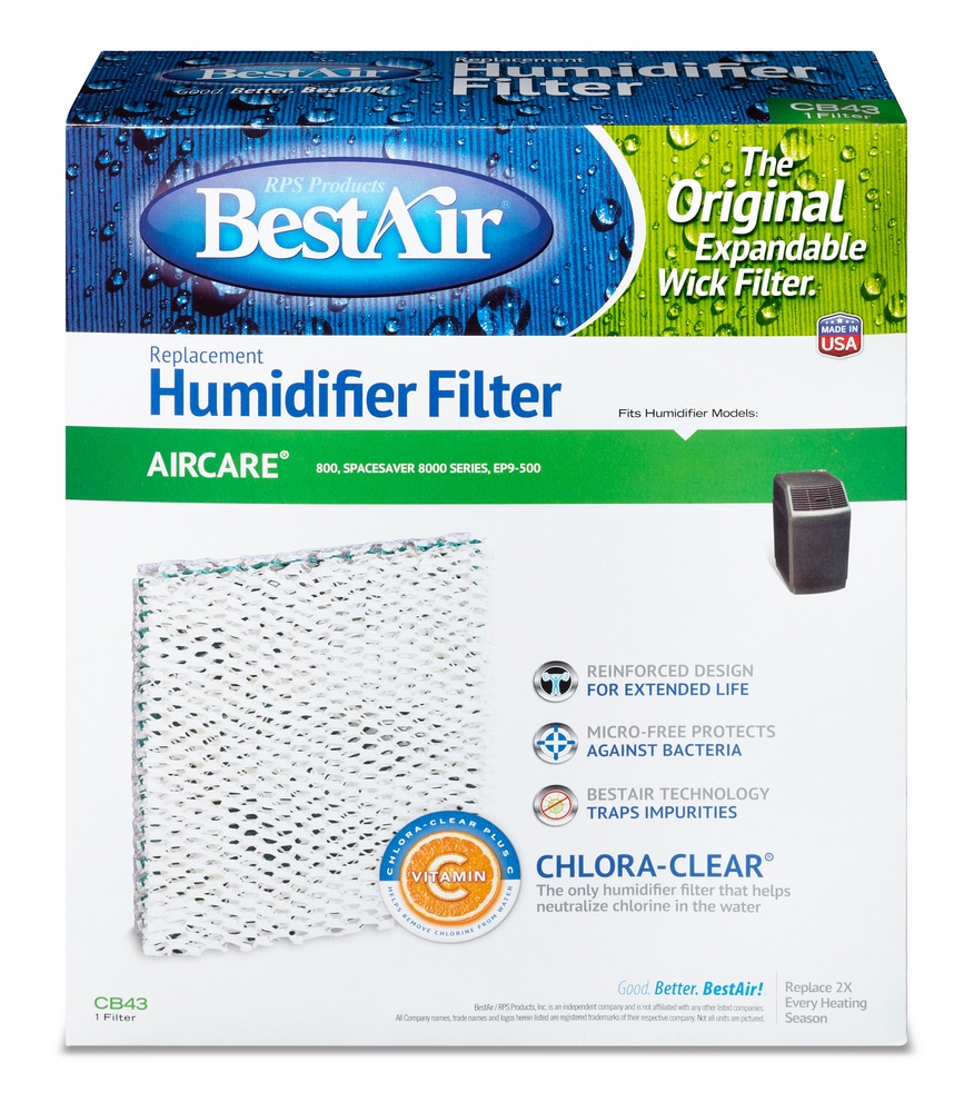 BestAir CB43 Humidifier Replacement Wick Filter For AIRCARE Humidifiers