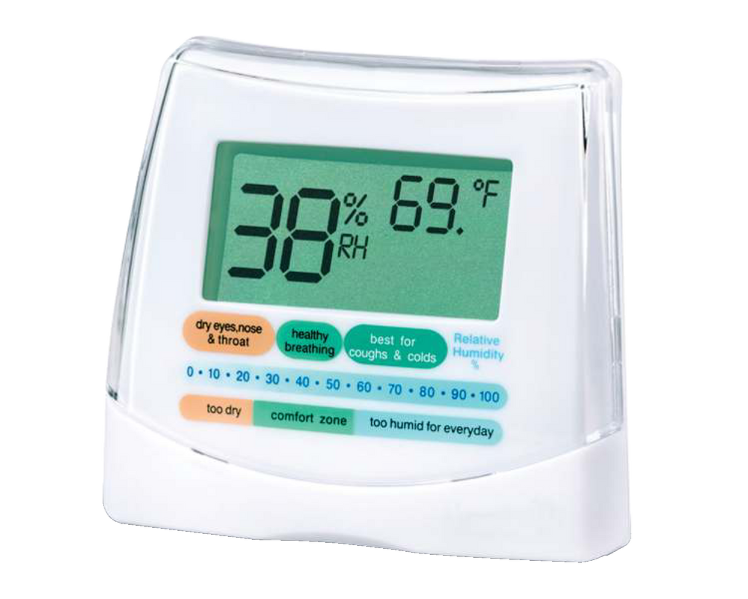 Honeywell H10C Digital LED Humidity/Temperature Indicator/Hygrometer, White Canadian Tire