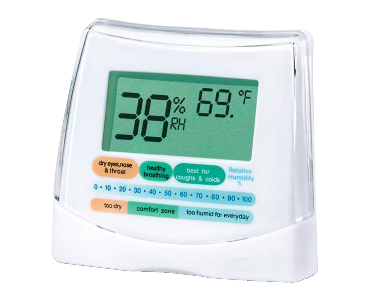 Indicateur numérique à DEL pour humidité/température/hygromètre Honeywell  H10C, blanc