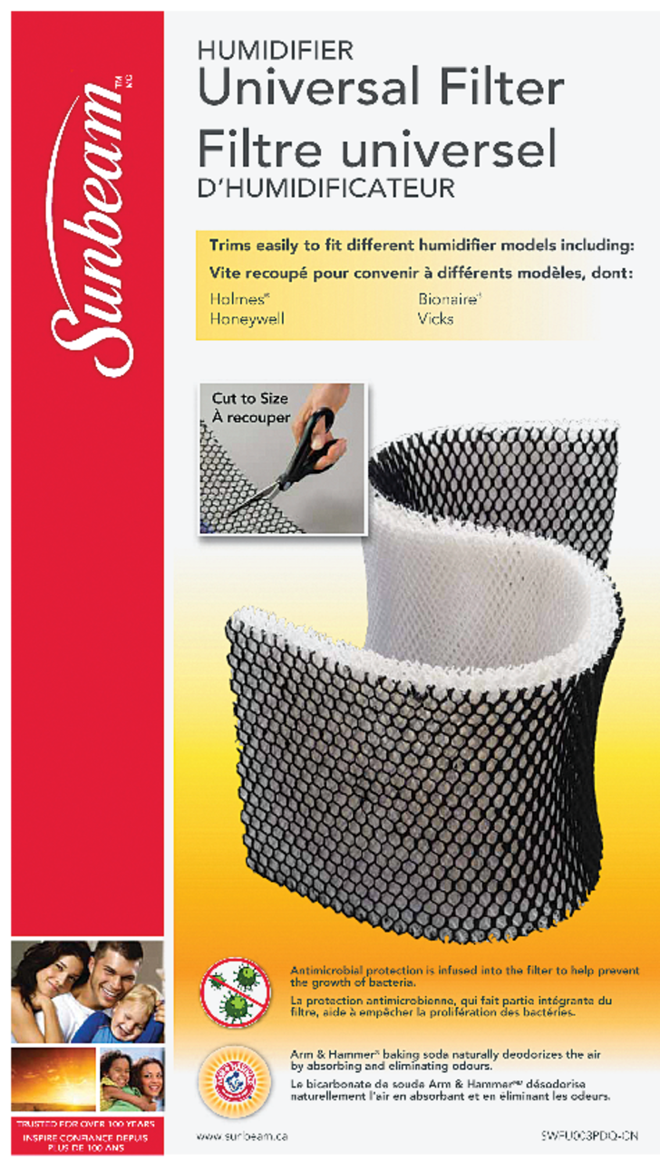Sunbeam cool shop mist humidifier filter