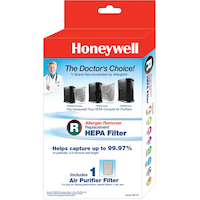 Honeywell HRF-R1C Allergen Remover True HEPA Air Purifier Replacement Filter (R) Front_Angled_Left