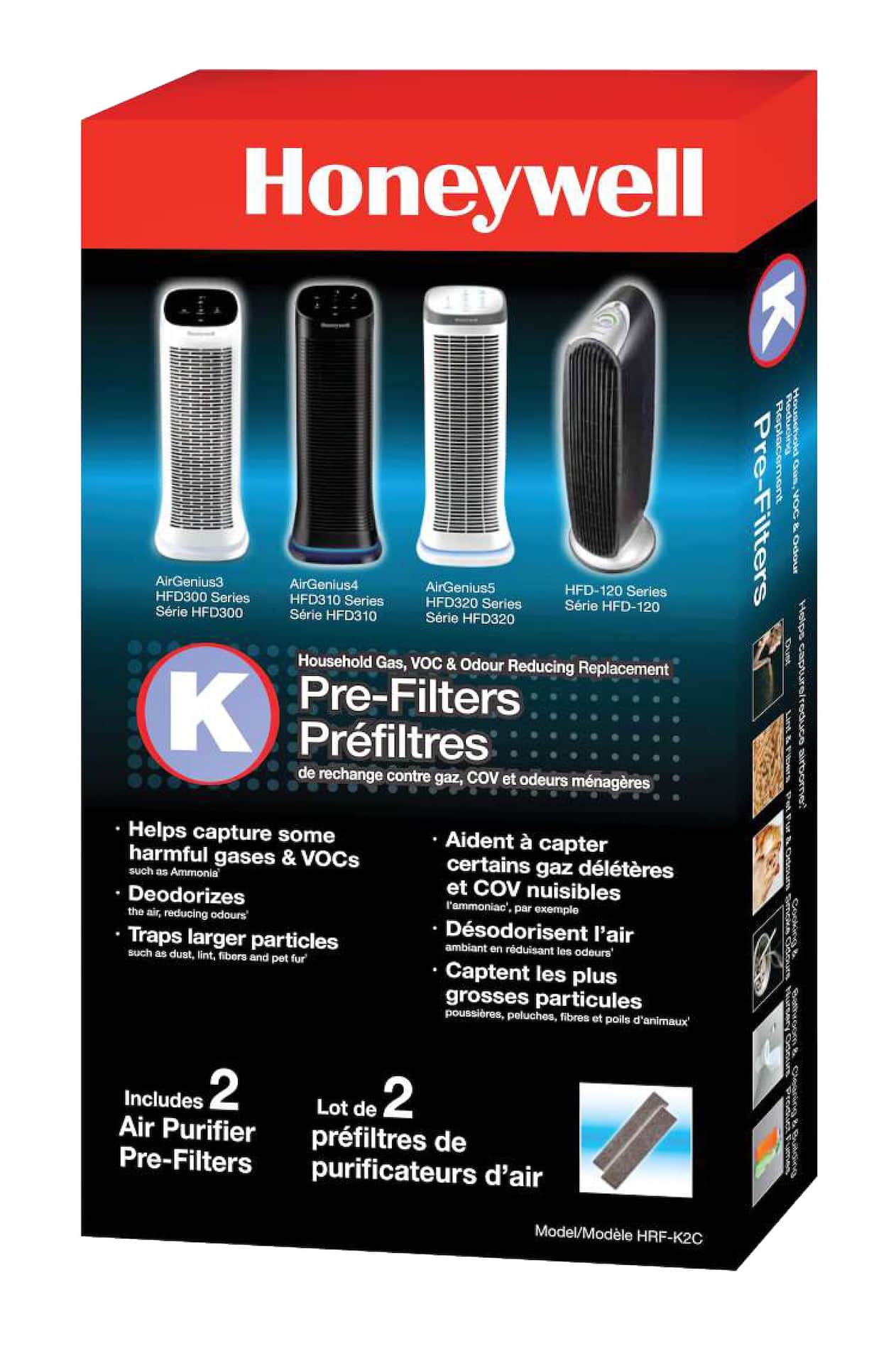 Honeywell HRF K2C Household Odour Gas Reducing Air Purifier