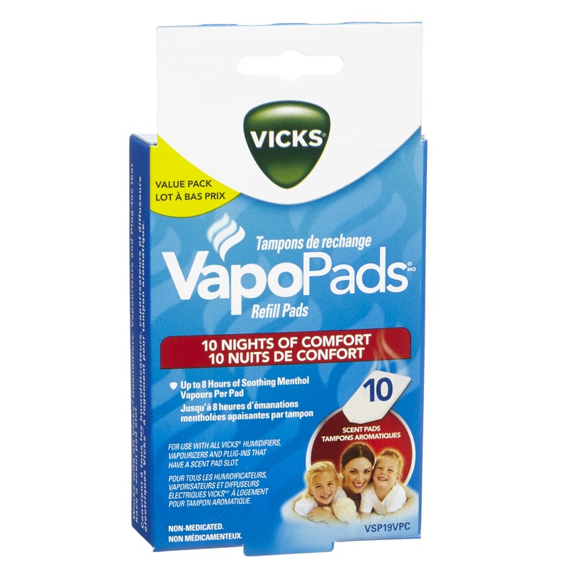 Vicks VSP19CAN VapoPads® Refill Pads, Soothing Menthol Scent, 5pk