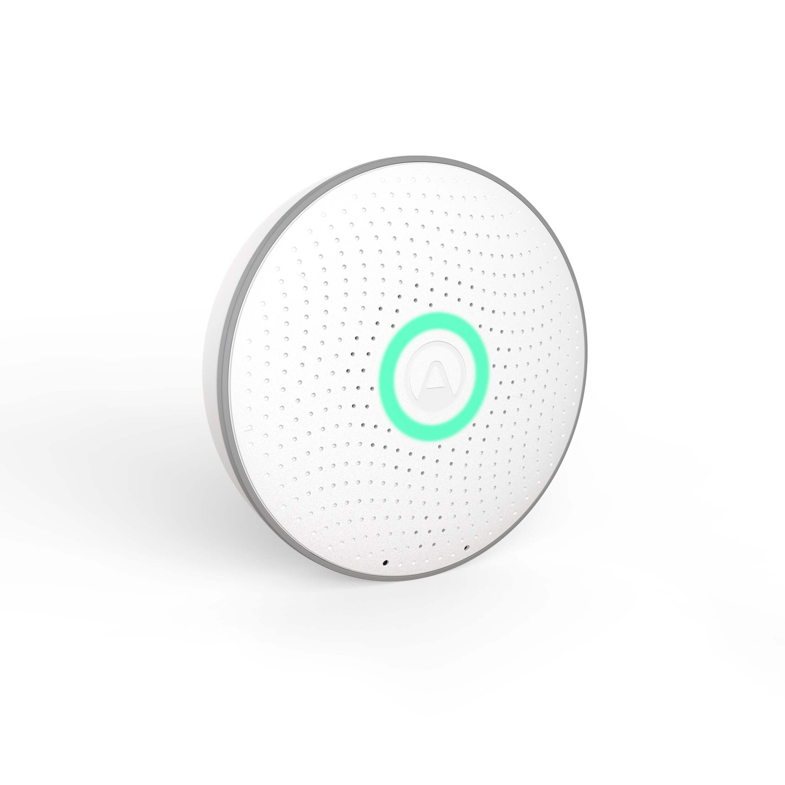 Airthings 2950 Wave Smart Radon Monitor with Temperature & Humidity Sensors, Battery Operated Front_Angled_Right