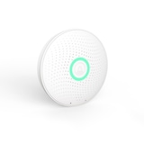 Airthings 2930 Wave Plus Smart Indoor Air Quality Monitor, Wi-Fi-Connected, Battery Operated, White Front_Angled_Right