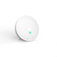 Airthings 292 Wave Mini Smart Indoor Air Quality Tester/Monitor with Mold-Risk Indication, Battery Operated Front_Angled_Right