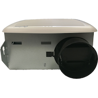 Cyclone T50 50 CFM 2.0 Sones Bathroom Fan with DC Motor, White Front_Elevated