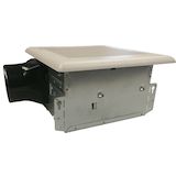 Ventilateur d'évacuation pour salle de bains à 3 vitesses, 1,2 sone, puissance réglable, montable, blanc Front_Angled_Left