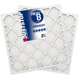 Duststop MERV 8 Premium Filter, 24 x 24 x 1-in, 2-pk Front_Flat