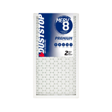 Duststop MERV 8 Premium Filter, 15-in x 28-in x 1-in, 2-pk Front_Flat