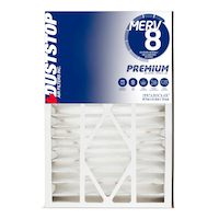 Wide Duststop MERV 8 Premium Filter with Foam, 16-in x 25-in x 5-in Front_Flat