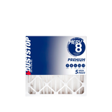 Duststop MERV 8 Premium Filter, 20-in x 20-in x 5-in Front_Flat