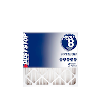 Duststop MERV 8 Premium Filter, 20-in x 20-in x 5-in Front_Flat