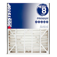 Wide Duststop MERV 8 Premium Filter with Foam, 20-in x 25-in x 5-in Front_Flat