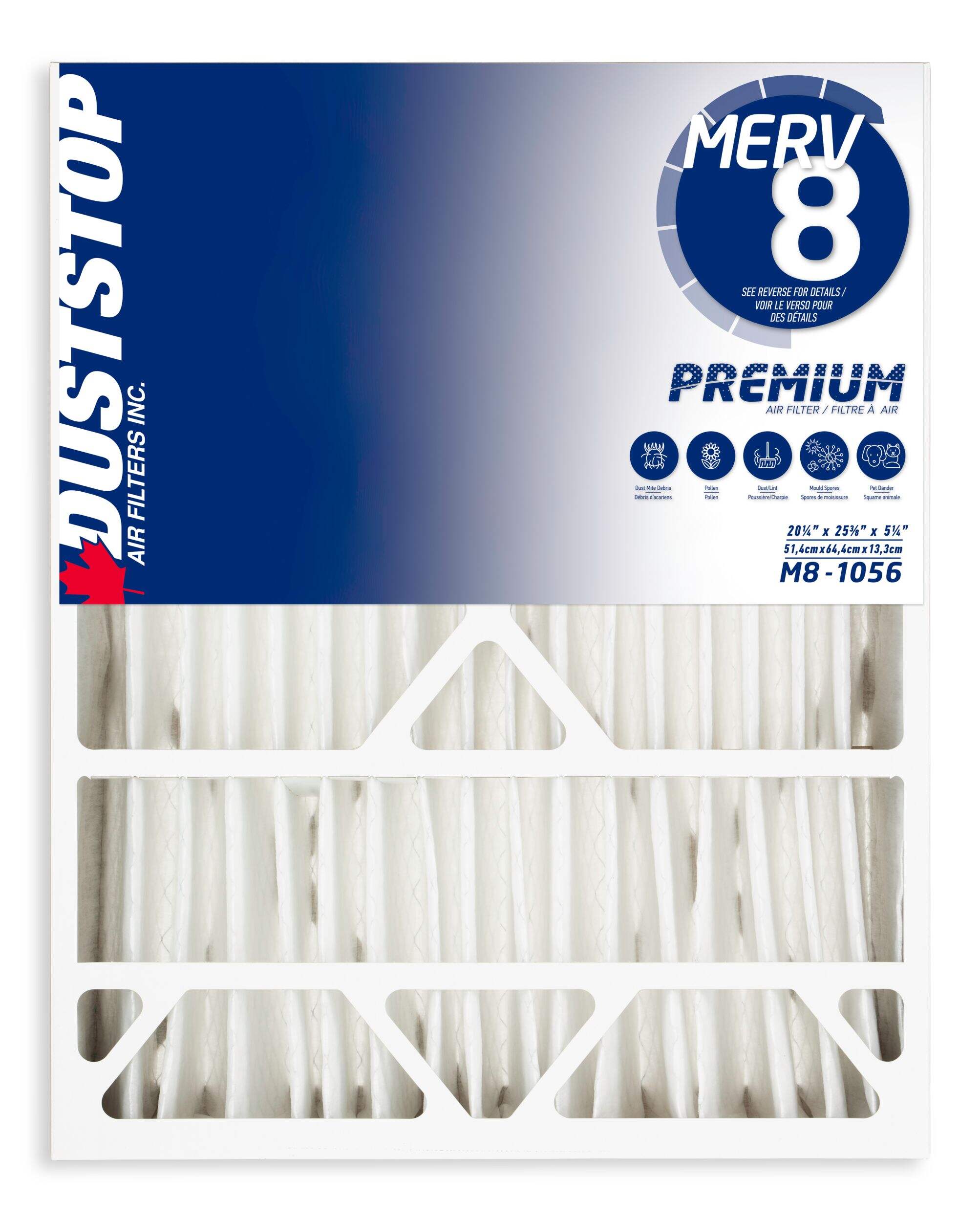 Duststop MERV 8 Premium Filter, 20-in x 26-in x 5-in Front_Flat