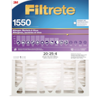 3M™ Filtrete™ Micro Allergen, Bacteria & Virus, 1550MPR Filter, 20 x 25 x 4-in Front_Flat