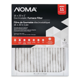 NOMA Merv 11 Furnace Filters, 2-pk, 16 x 20-in Front_Flat
