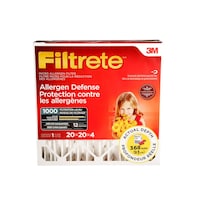 Filtrete™ MPR 1000 Micro Allergen Defense Filter, 20 x 20 x 4-in Front_Elevated