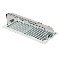 Dundas Jafine ADSPZW Adjustable Shatterproof Universal Air Deflector, Clear, 8-in to 14-in
