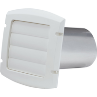 Dundas Jafine BLH6WZW ProVent Dryer Exhaust Vent Hood, UV-Resistant, White, 6-in Front_Angled_Left