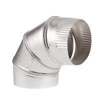 Dundas Jafine E4E Heavy Duty Adjustable Aluminum Elbow, 4-in Front_Elevated