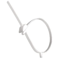 Dundas Jafine 2C234ZW Adjustable Nylon Plastic Clamps, White, 3-in to 4-in, 2-pk