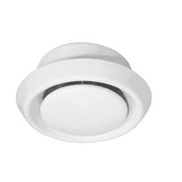 Dundas Jafine DF4WZW Air Diffuser with Flange and Locking Ring, White, 4-in